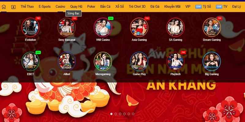 AW8 cổng game casino hot nhất